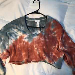 cute tie-die crop top✨